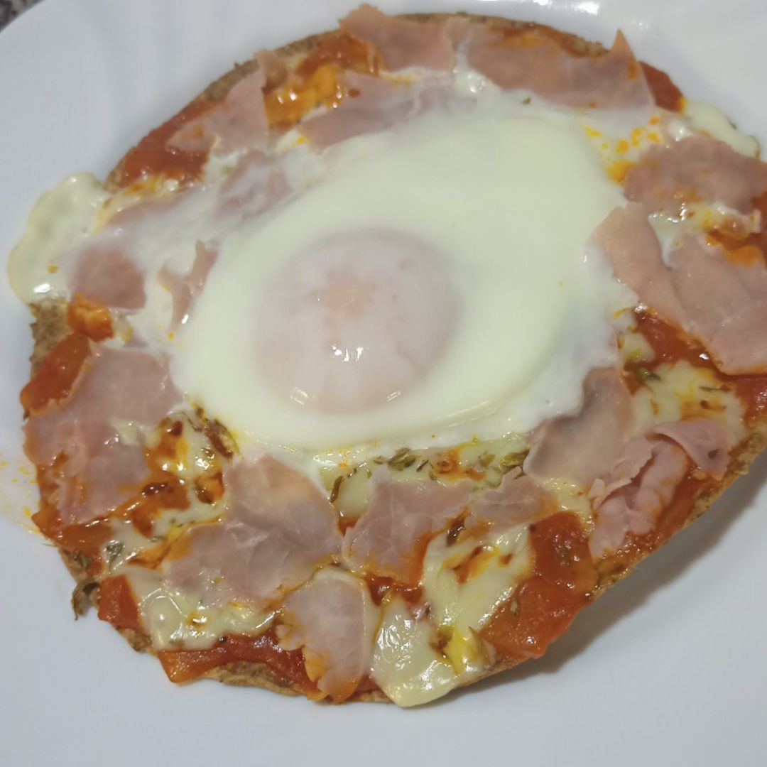 Pizzeta con torta de trigo integral