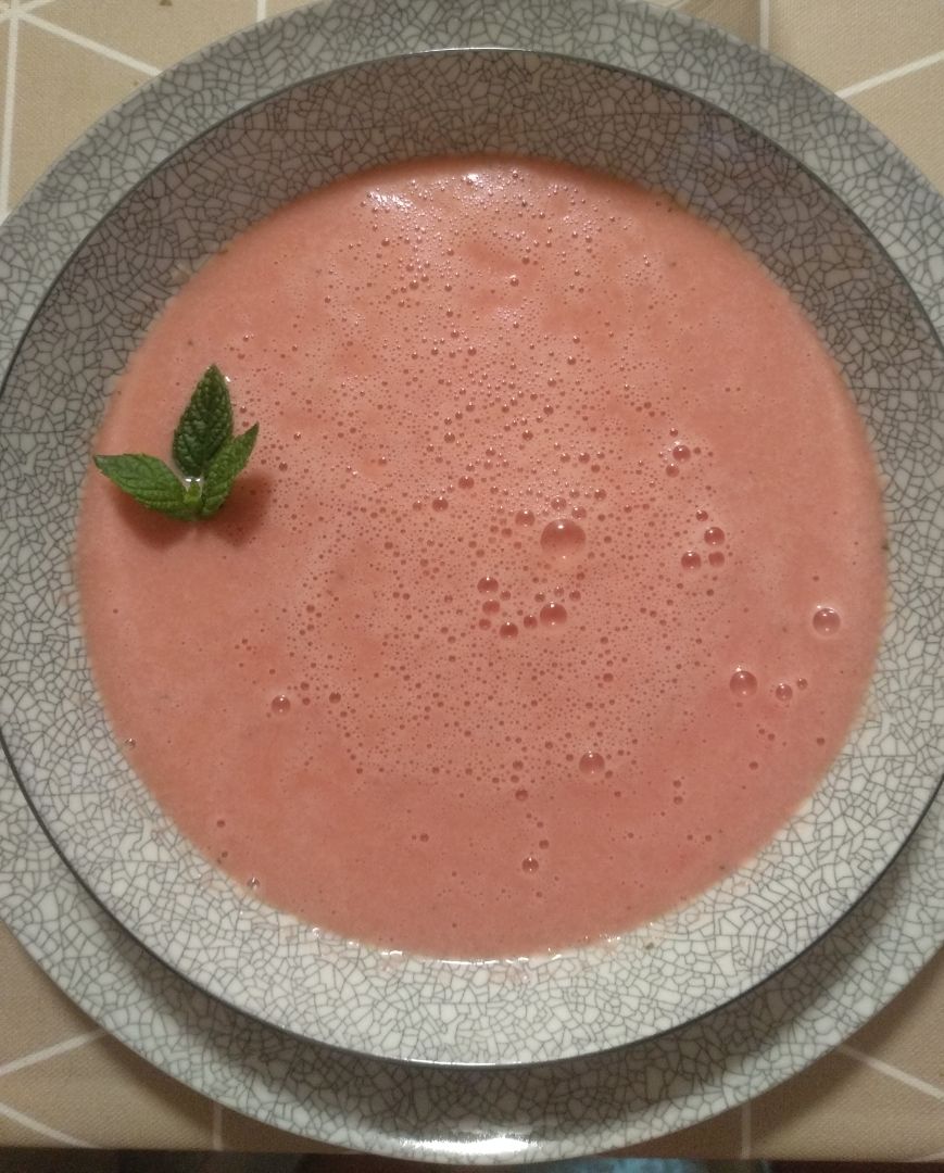 Sopa fría de sandía Sopa fría de sandía