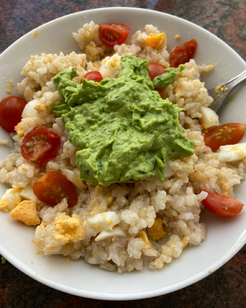 Ensalada de arroz verde