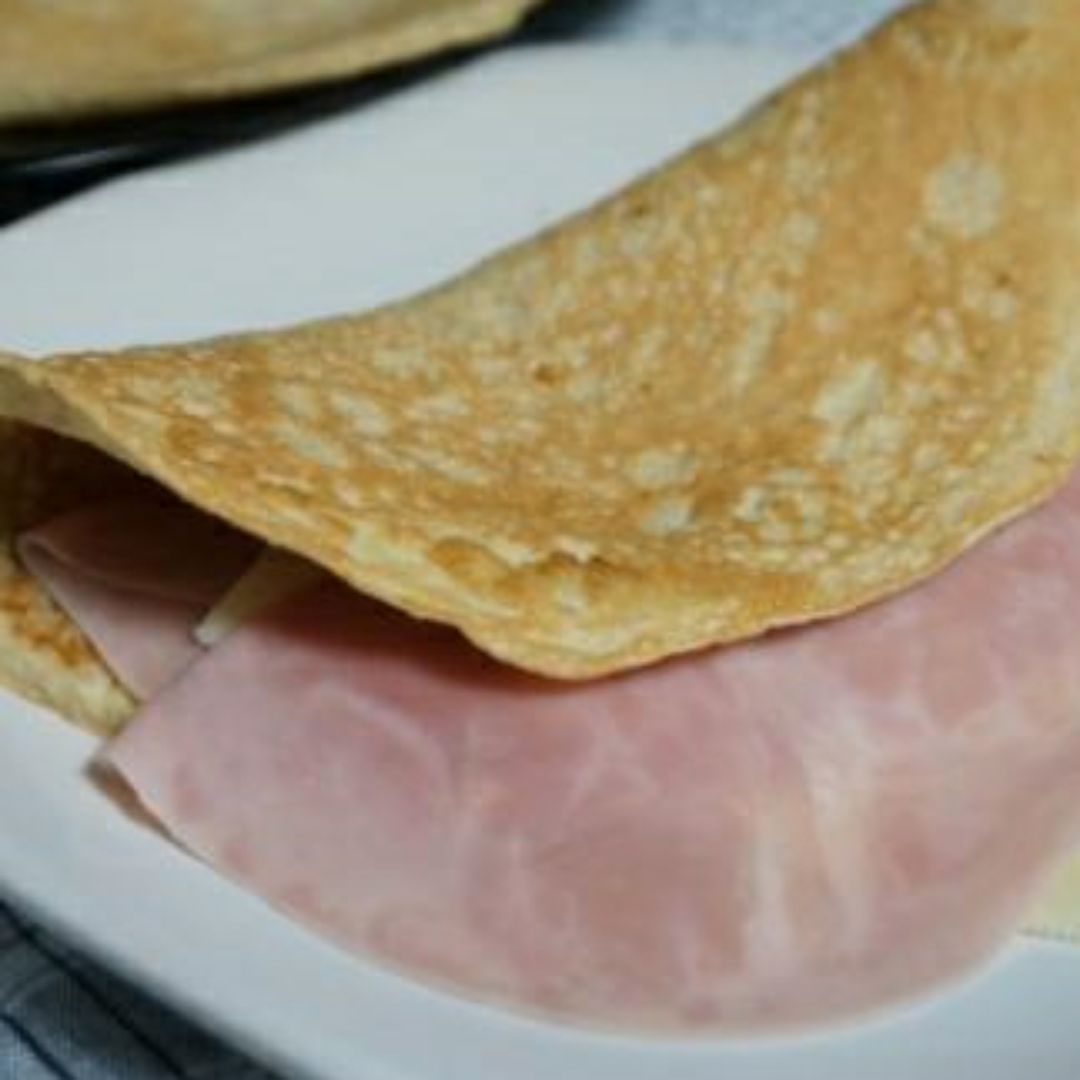 Torta de salvados con jamón y queso Torta de salvados con jamón y queso