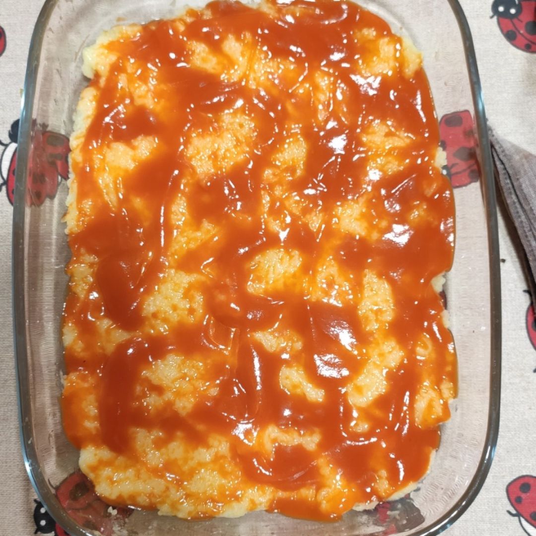 Gratinado de patata y pollo Paso 4 Gratinado de patata y pollo Paso 4