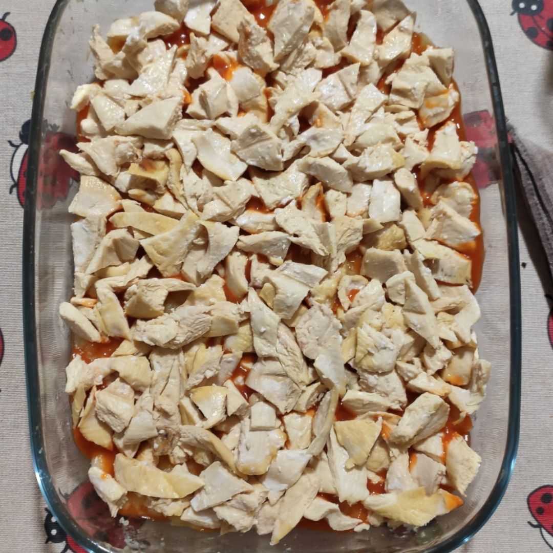 Gratinado de patata y pollo Paso 5 Gratinado de patata y pollo Paso 5