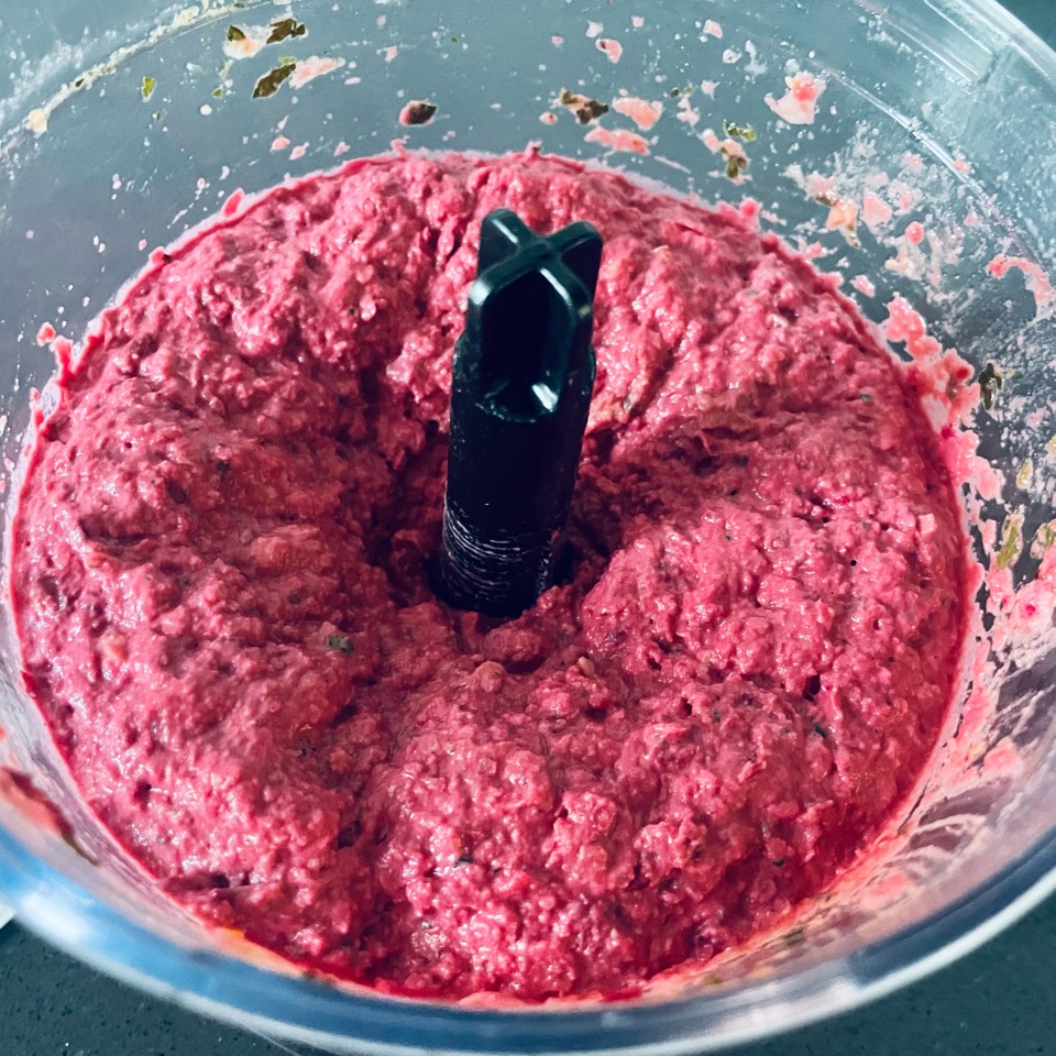 Hummus de remolacha Hummus de remolacha