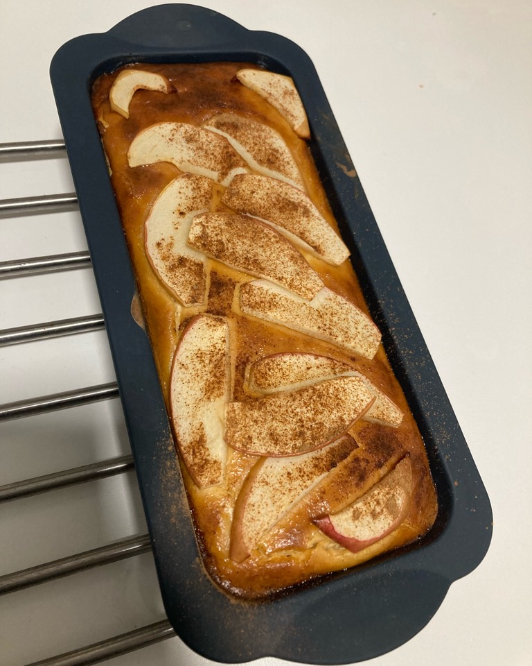 Flan de queso con manzana Flan de queso con manzana