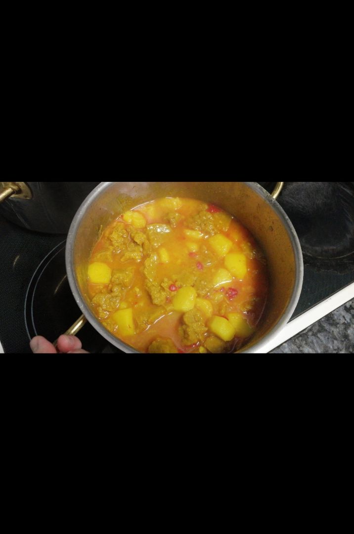 Seitan con patatinos Seitan con patatinos