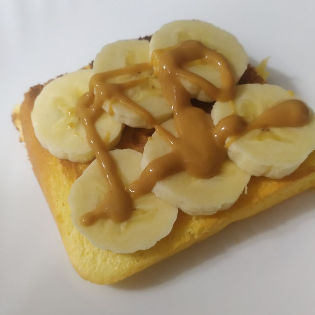Bizcocho de pan de nube y plátano Bizcocho de pan de nube y plátano