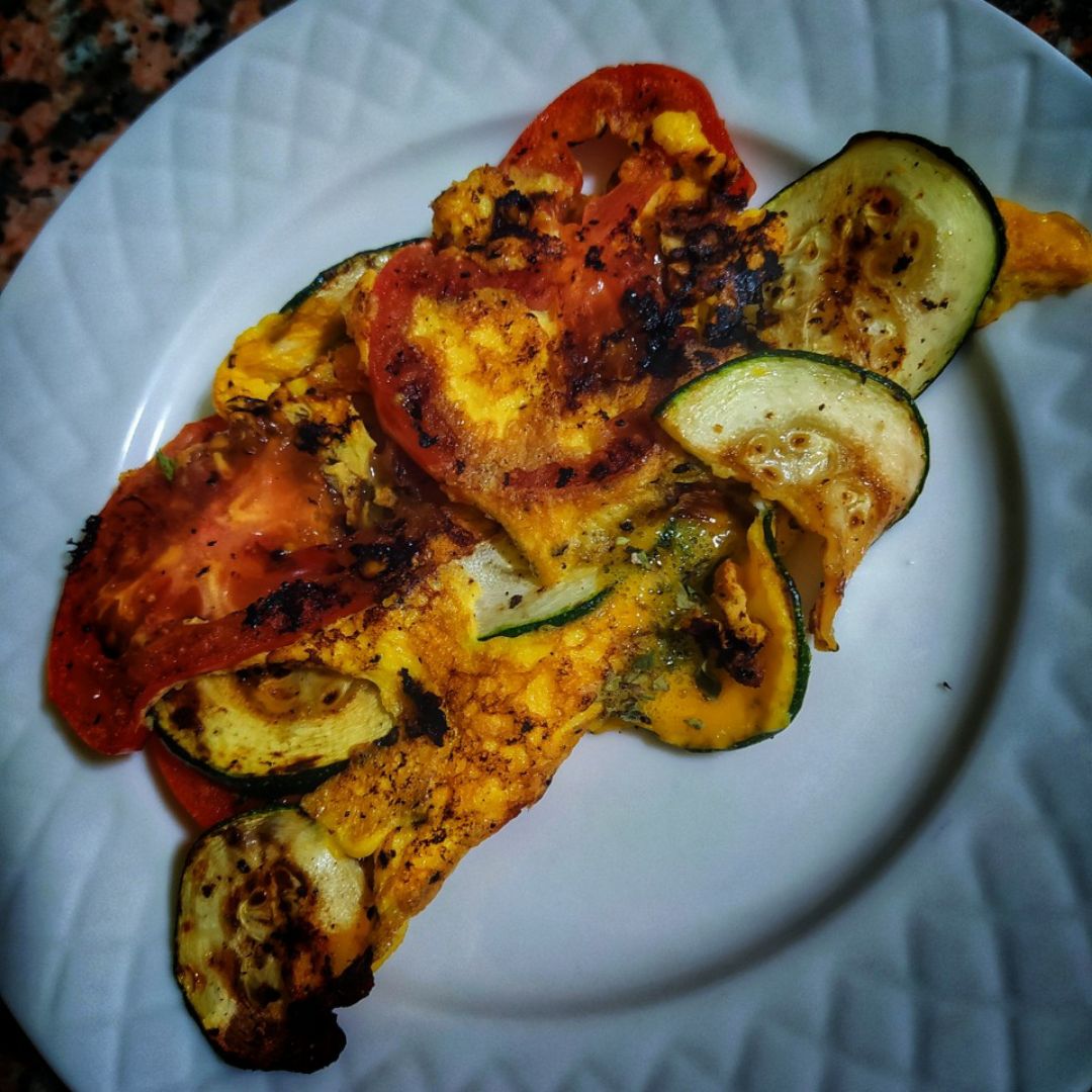 Revuelto de Tomate y Calabacín. Revuelto de Tomate y Calabacín.