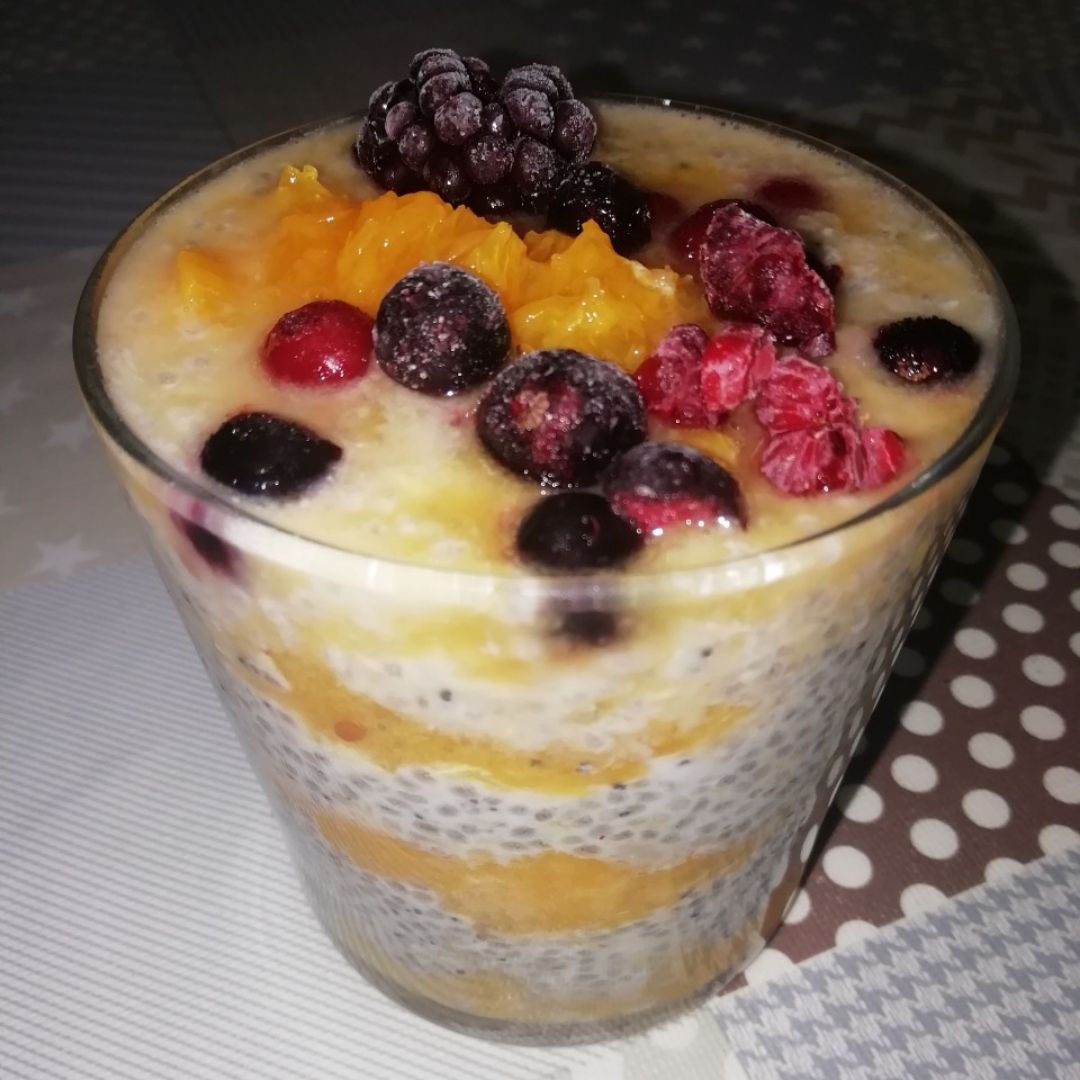 Pudín de chía con naranja Pudín de chía con naranja