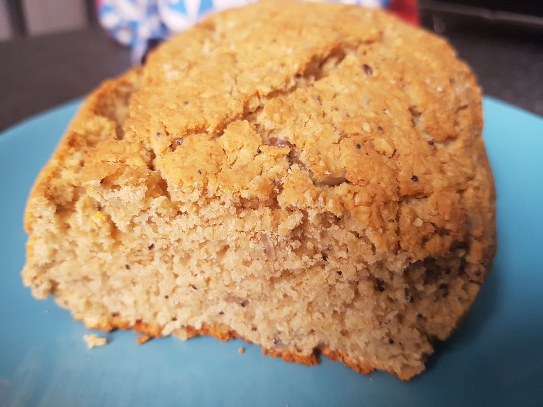 Pan de avena con yogurt