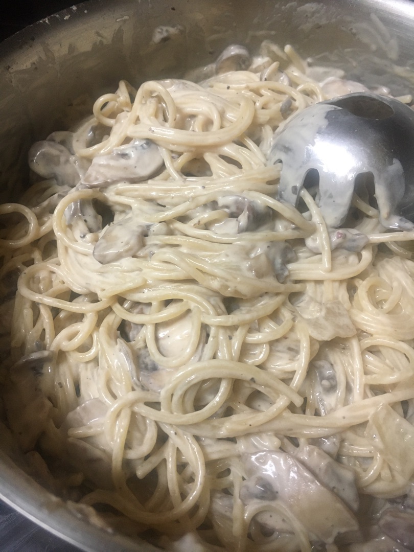 Espaguetis con salsa de champiñones Step 0