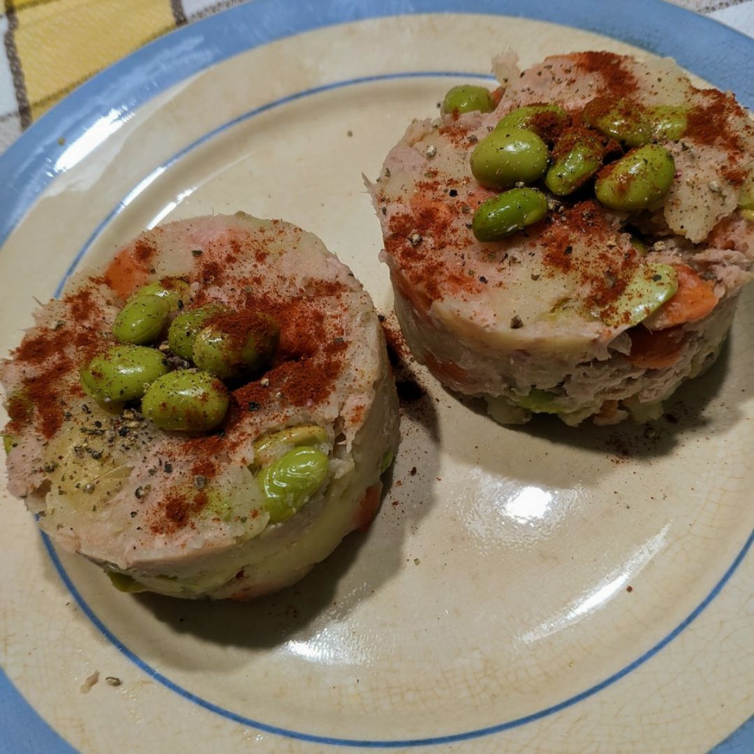 Ensaladilla de edamame Ensaladilla de edamame