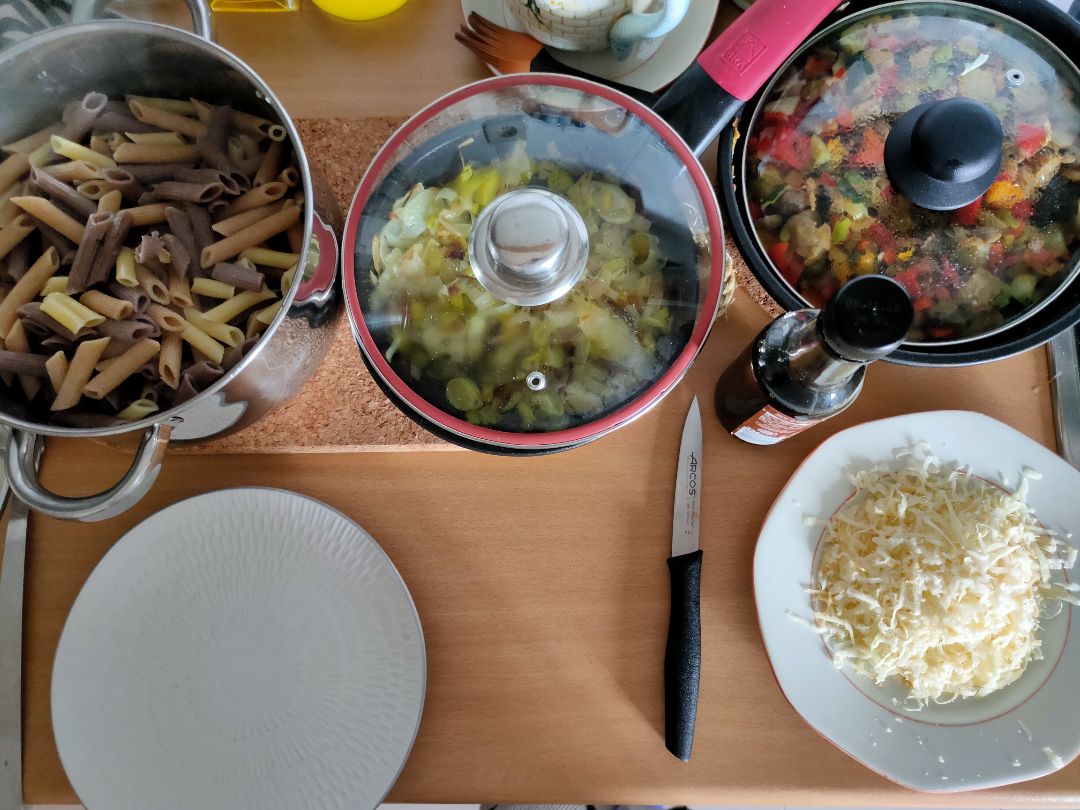 Pasta con verduras Paso 4 Pasta con verduras Paso 4