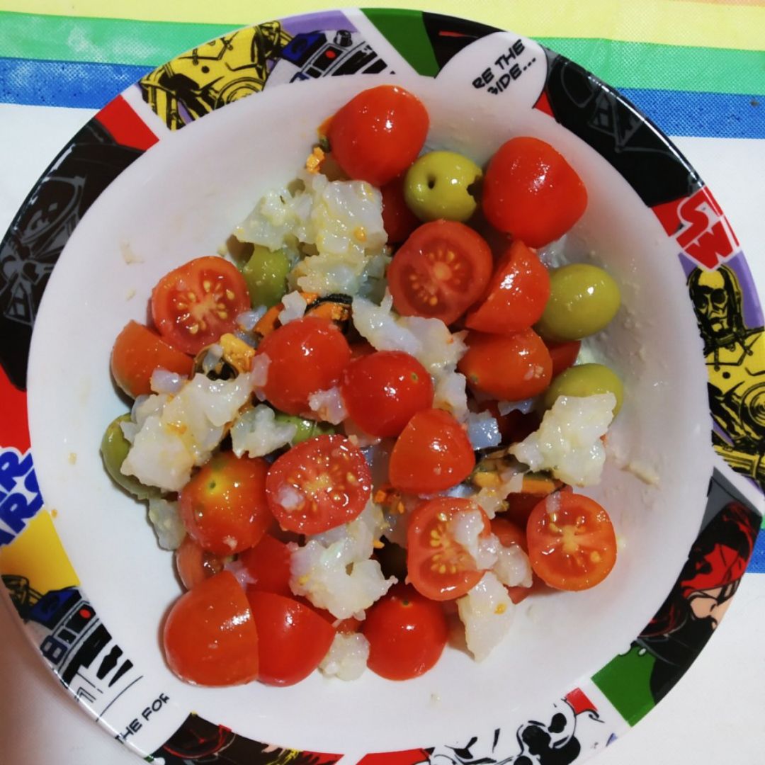 Ensalada de tomate y bacalao Ensalada de tomate y bacalao