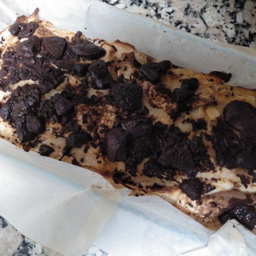 Bizcocho de manzana 🍏 y chocolate 🍫 Paso 8 Bizcocho de manzana 🍏 y chocolate 🍫 Paso 8