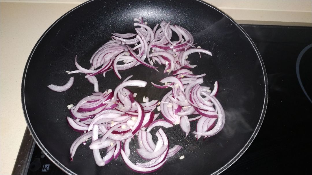 Espaguetis integrales con mejillones y verduras🍝 Paso 0