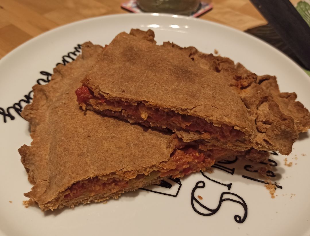 Empanada con masa de espelta Empanada con masa de espelta