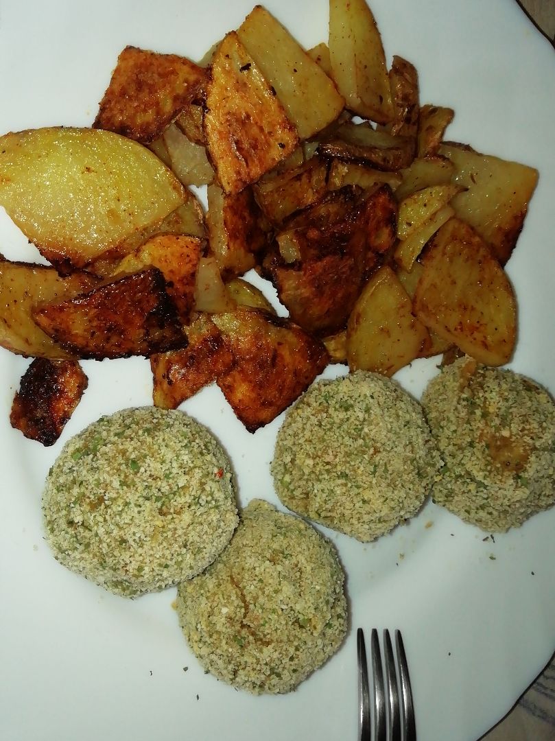 Albondigas de lentejas y patatas Albondigas de lentejas y patatas