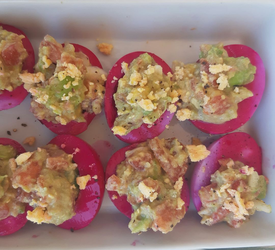 Huevos de dragón con guacamole