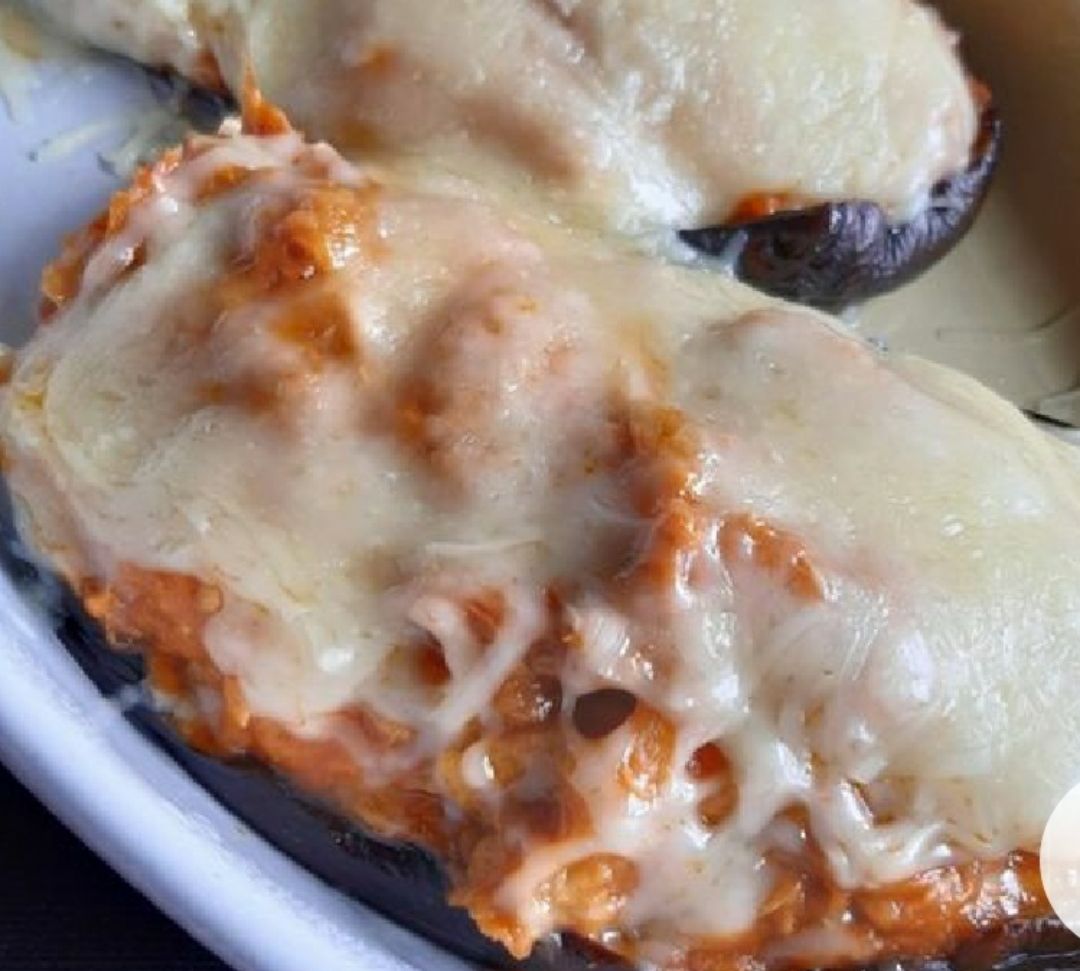Berenjenas rellenas de atún sin horno Berenjenas rellenas de atún sin horno