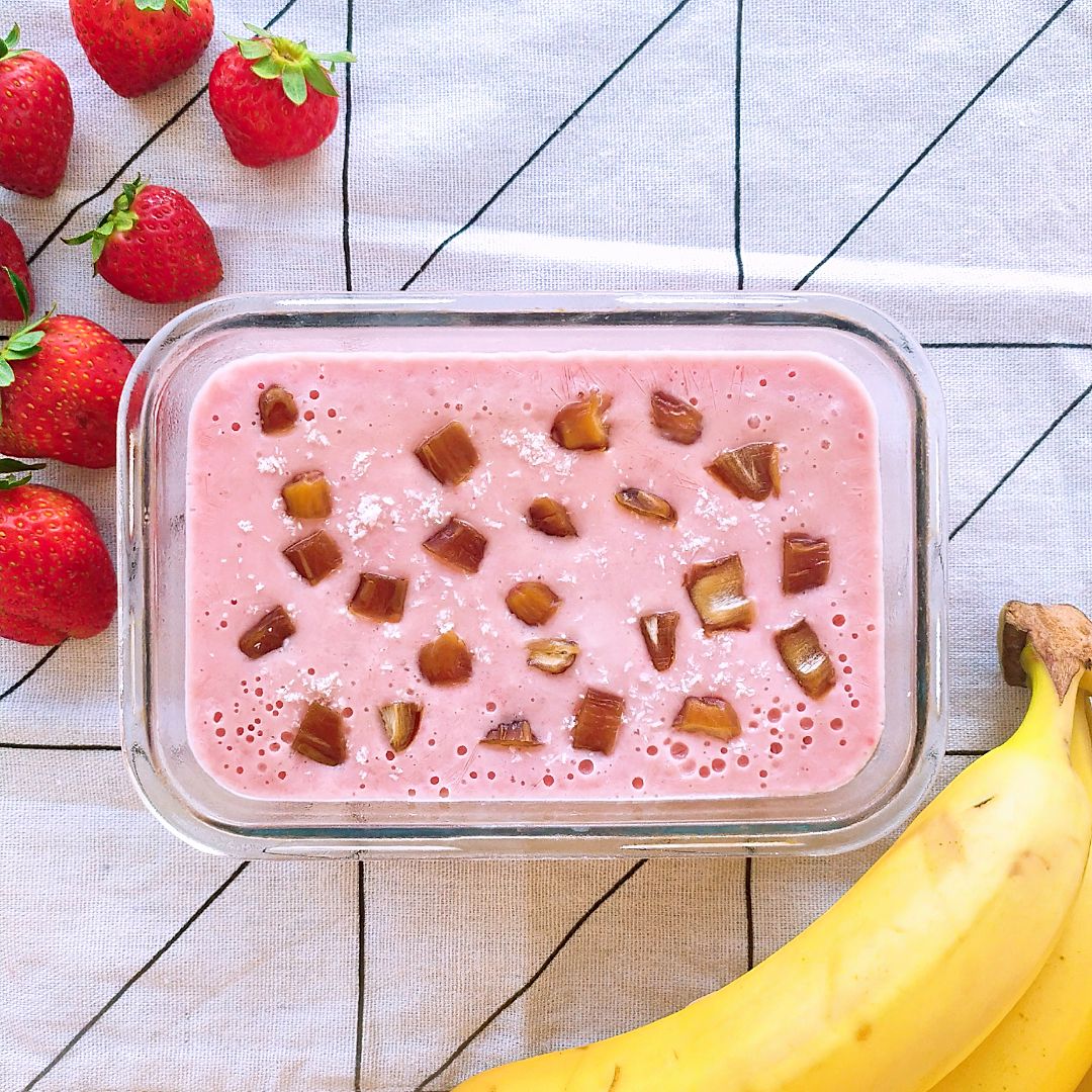 Helado de fresa y plátano Paso 6 Helado de fresa y plátano Paso 6