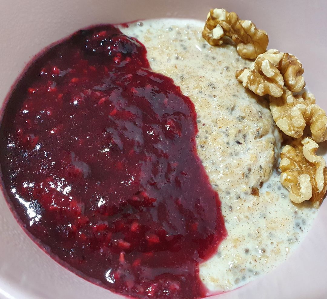 "Gachas de avena y Chia" "Gachas de avena y Chia"