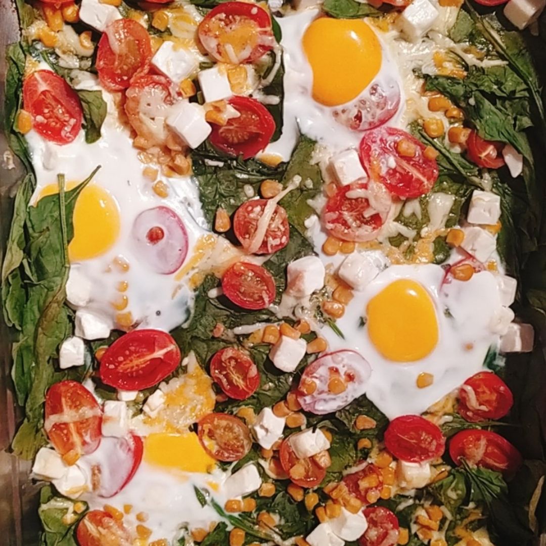 Espinacas con huevos al horno Paso 1 Espinacas con huevos al horno Paso 1