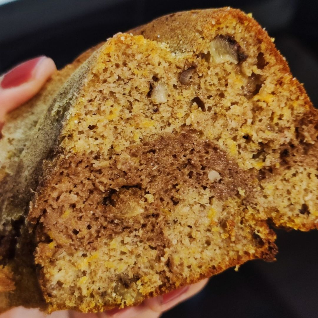 Bizcocho marmolado de calabaza 🎃 Paso 2 Bizcocho marmolado de calabaza 🎃 Paso 2