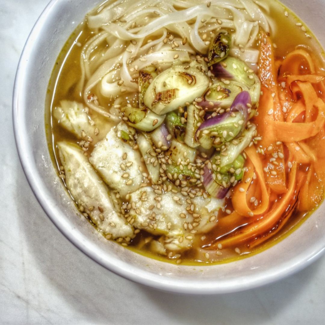 Sopa miso de merluza Sopa miso de merluza