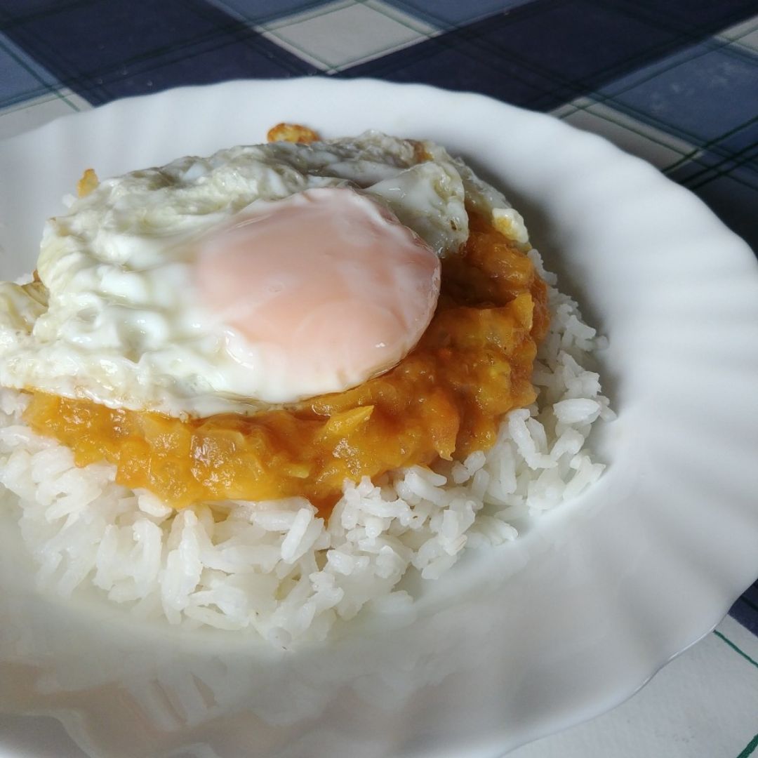 Arroz a la cubana Arroz a la cubana