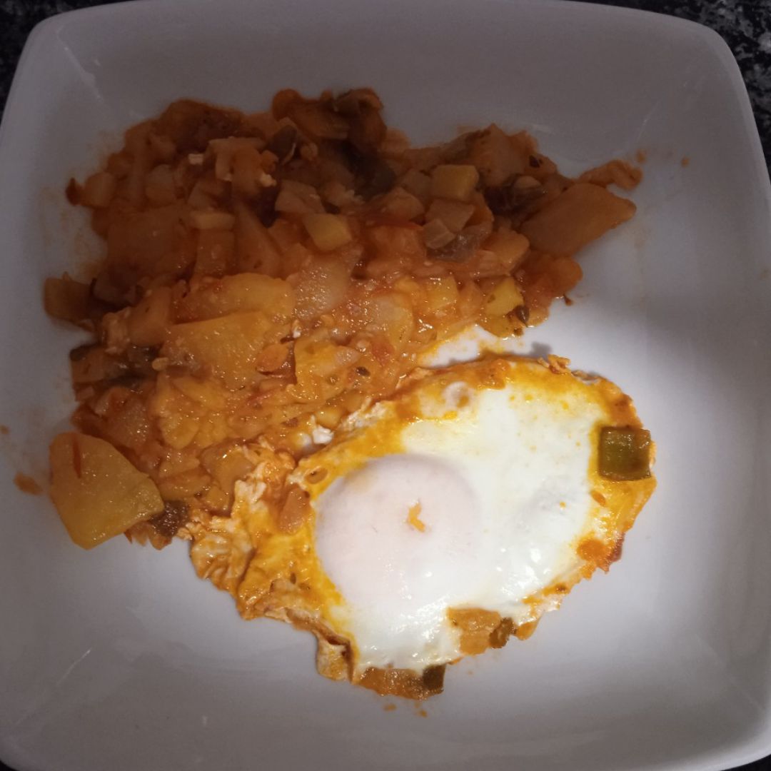 Pisto con huevo Pisto con huevo