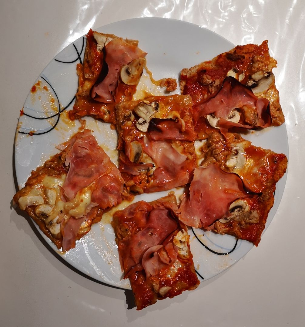 Pizza con masa de yogurt  Paso 1