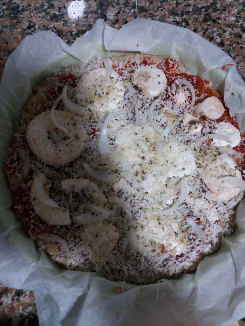 Pizza de base de yuca Paso 3 Pizza de base de yuca Paso 3