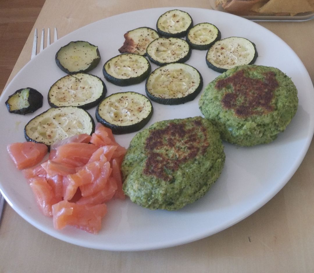 Hamburguesa de brocoli Hamburguesa de brocoli