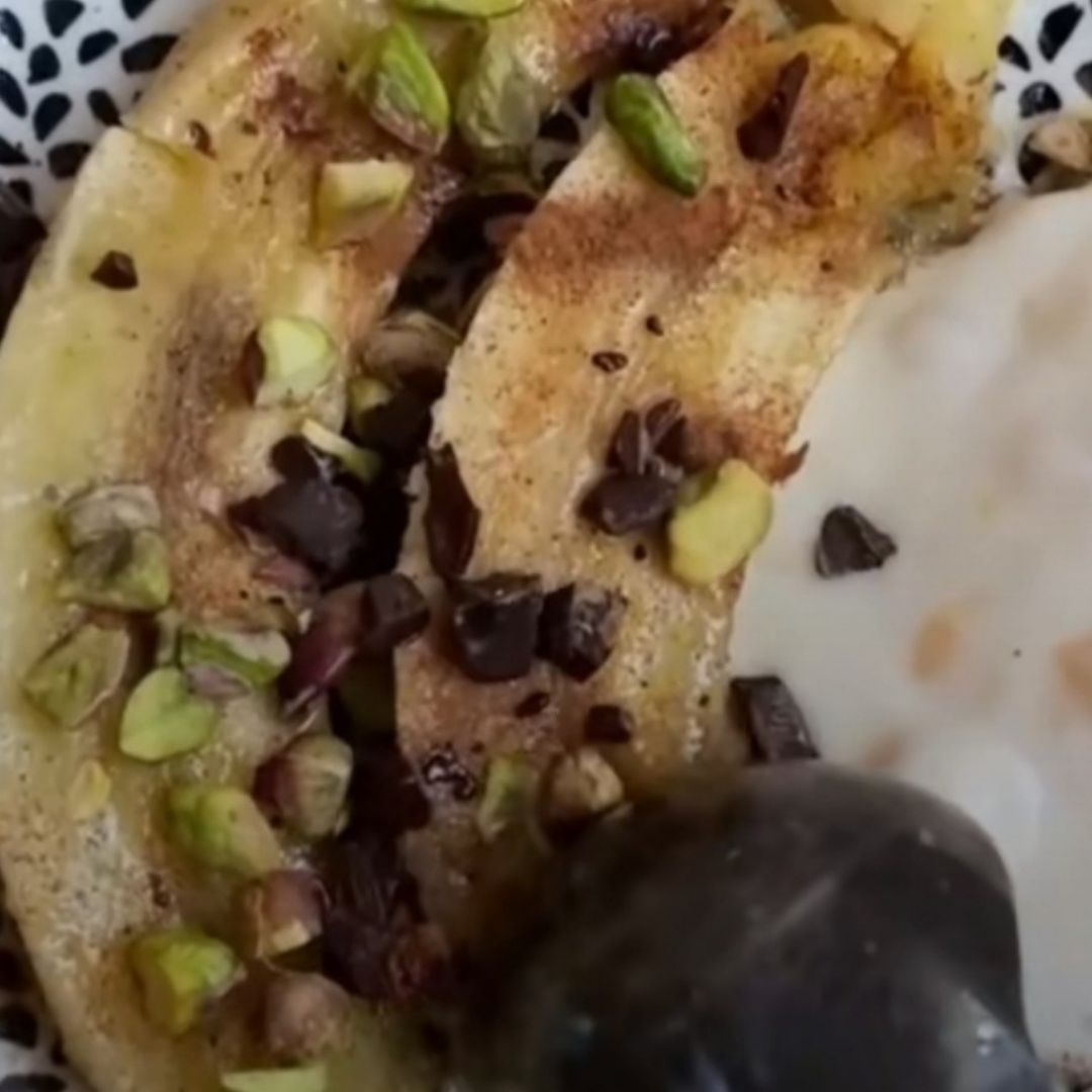 Plátano asado Plátano asado