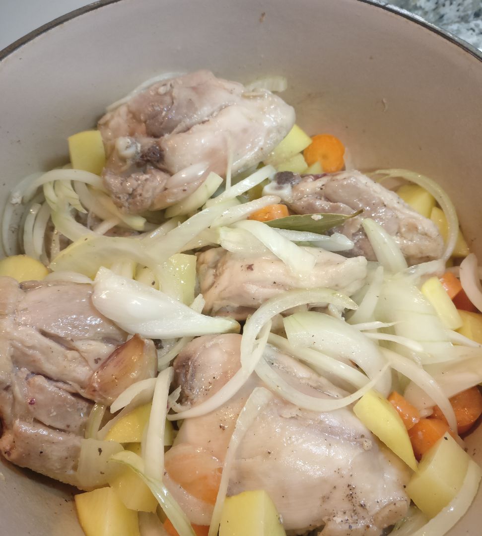 Pollo a la cerveza Paso 1 Pollo a la cerveza Paso 1