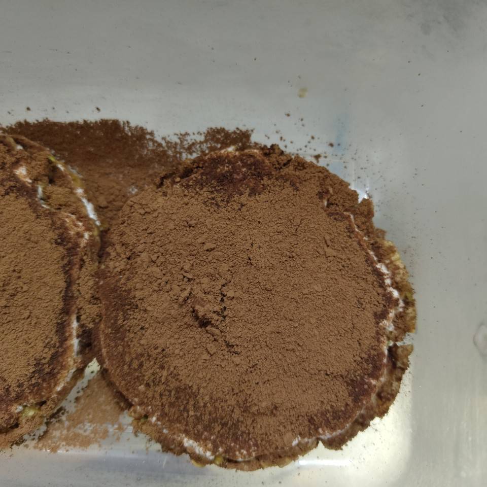 Tiramisú de tortitas de legumbres y yogur Tiramisú de tortitas de legumbres y yogur