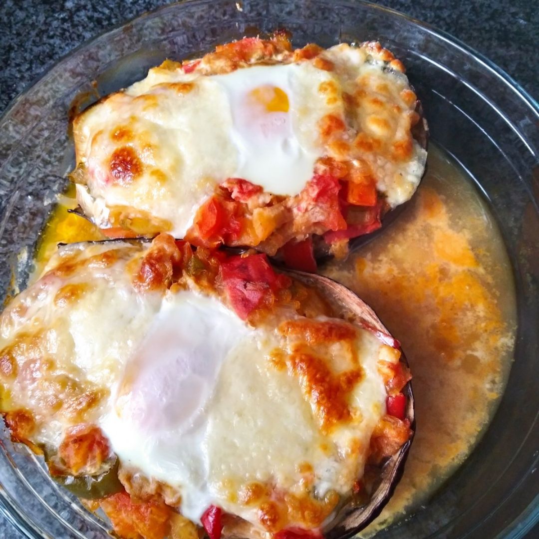 Berenjena con huevo Paso 4 Berenjena con huevo Paso 4