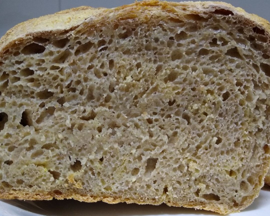 Pan semi integral con masa madre Paso 6 Pan semi integral con masa madre Paso 6