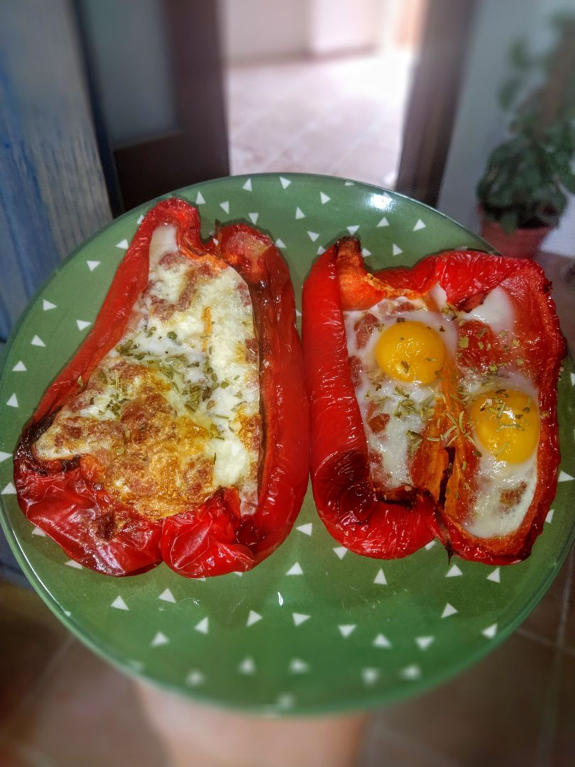 Pimientos rellenos de tortilla 🌮 Pimientos rellenos de tortilla 🌮