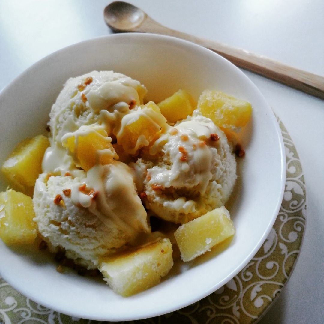 HELADO DE PIÑA Y COCO 🍍🥥 HELADO DE PIÑA Y COCO 🍍🥥