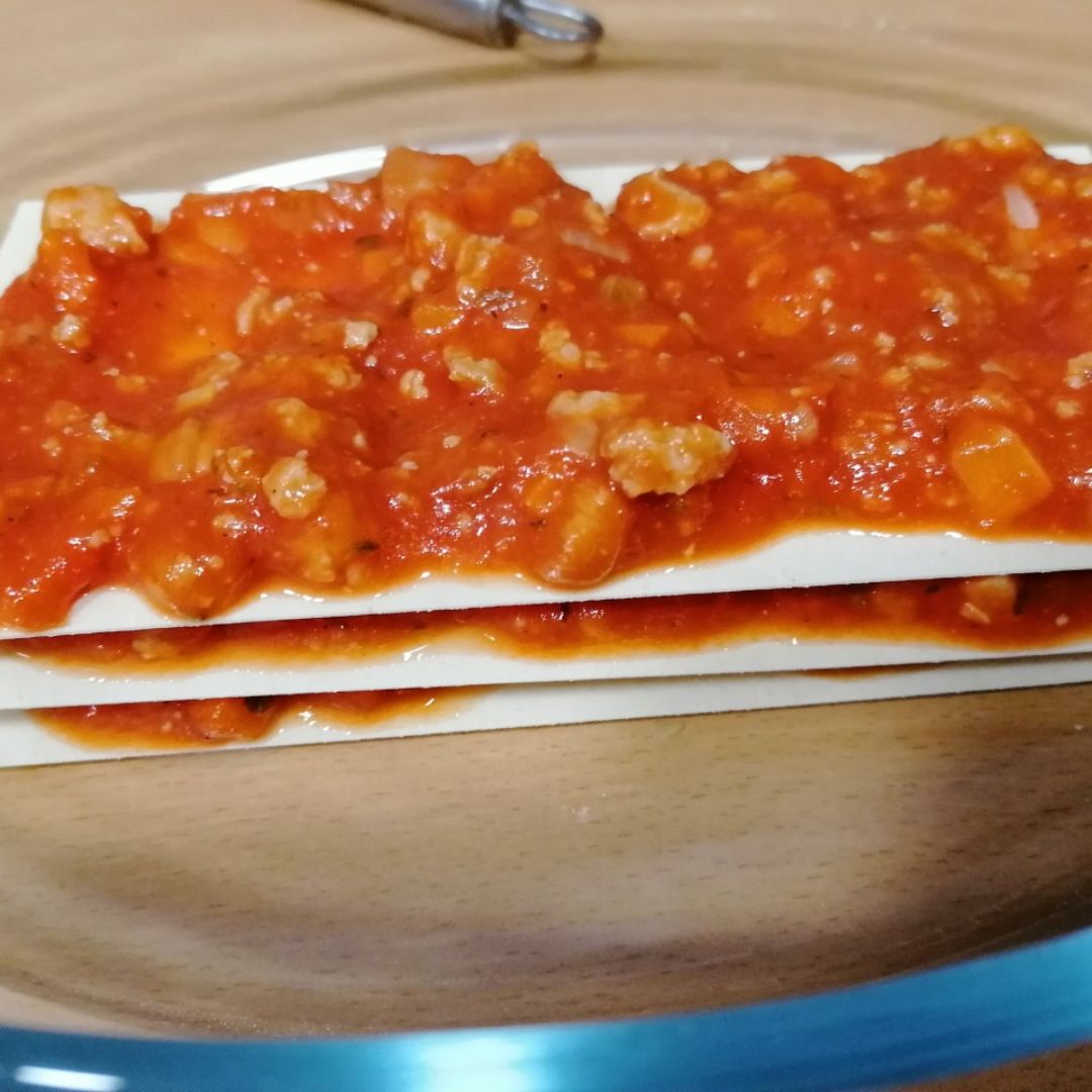 Lasaña vegana Paso 1 Lasaña vegana Paso 1