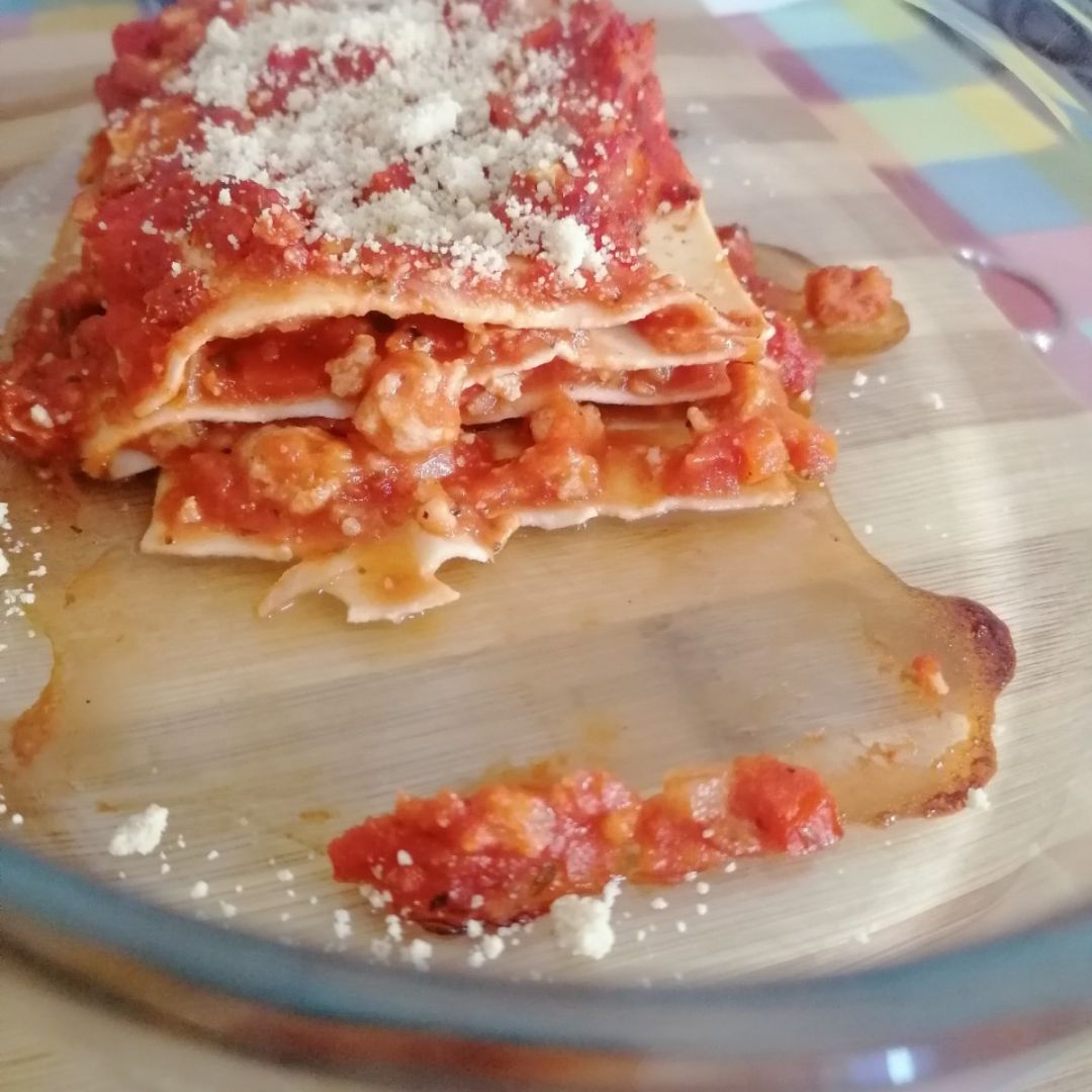 Lasaña vegana Paso 2 Lasaña vegana Paso 2