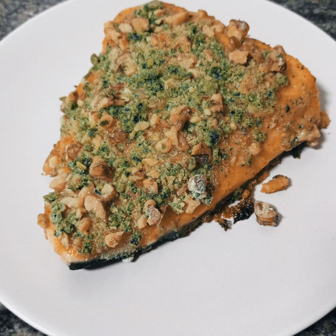 Salmón a la mostaza y miel Salmón a la mostaza y miel
