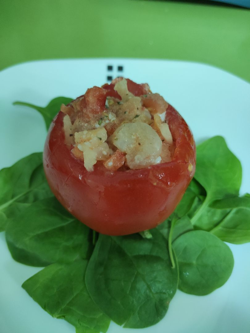 Tomates rellenos con gambas Tomates rellenos con gambas