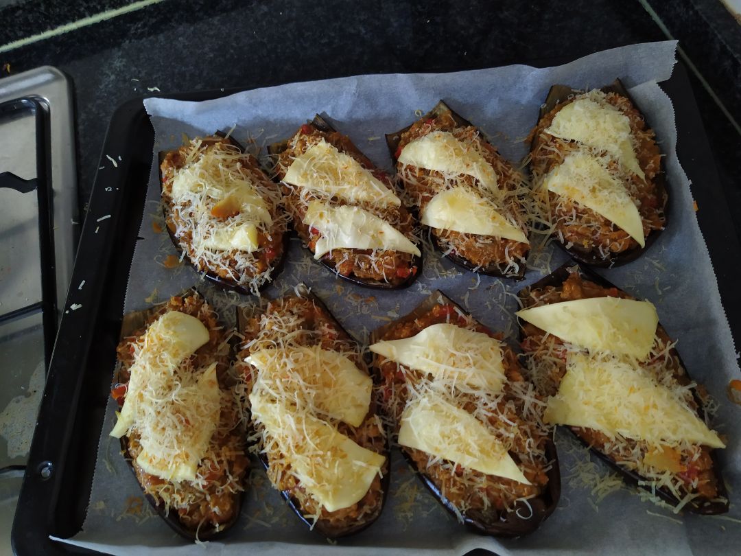 Berenjenas picantes rellenas de carne Paso 6 Berenjenas picantes rellenas de carne Paso 6