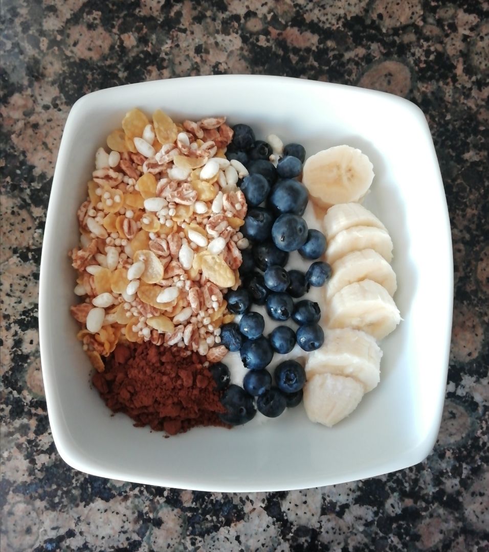 Yogur con toppings Yogur con toppings