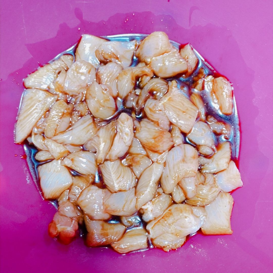 Pollo con almendras Paso 0 Pollo con almendras Paso 0