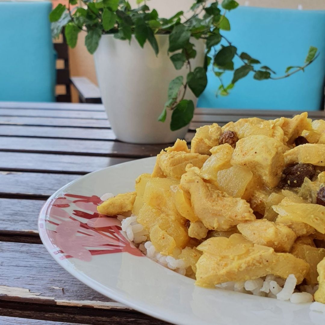 Pollo al curry con piña 🍍 Pollo al curry con piña 🍍