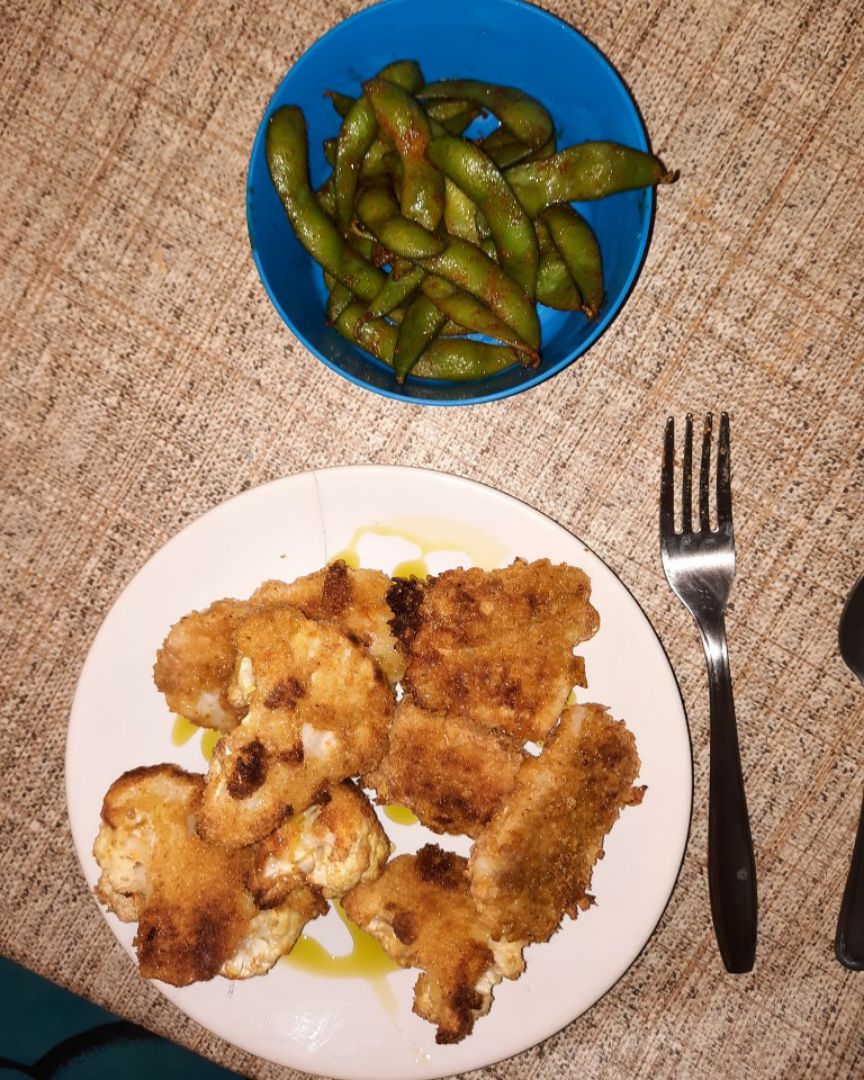 Bacalao y coliflor crujientes al horno!! Bacalao y coliflor crujientes al horno!!