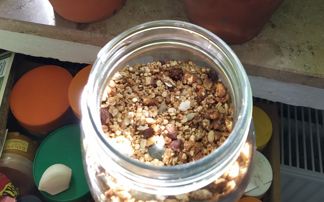 Granola con cereales inflados